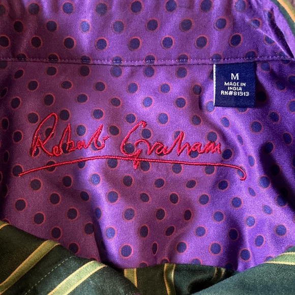 Robert Graham Men’s Joker Long Sleeve Button Down Shirt - Picture 6 of 6